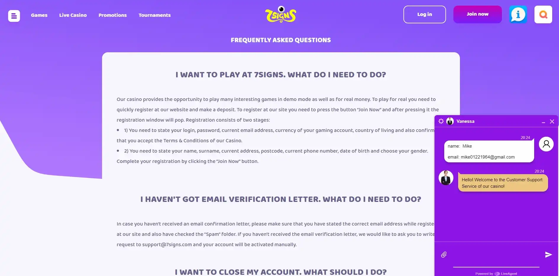 7 Signs Casino Support