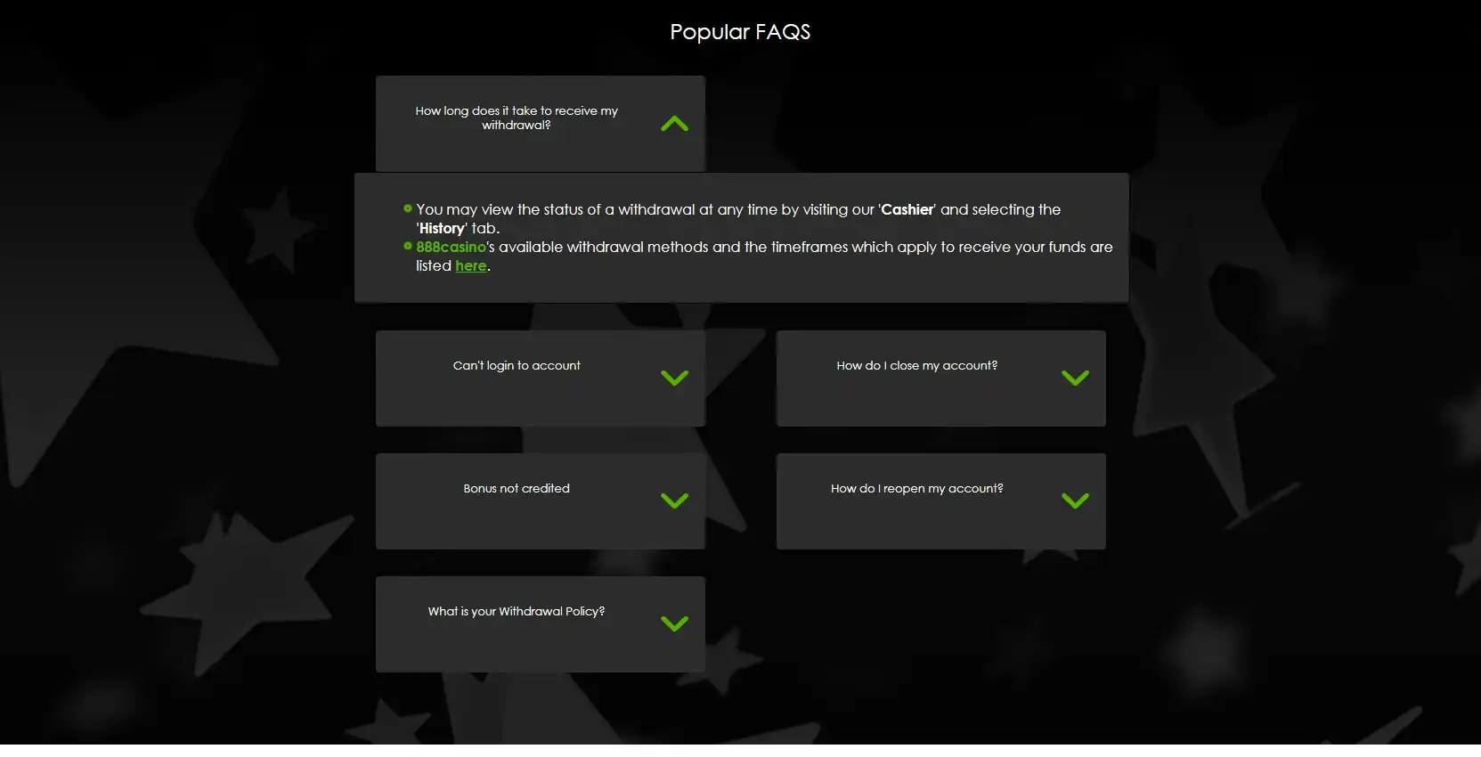 888.com Casino Support