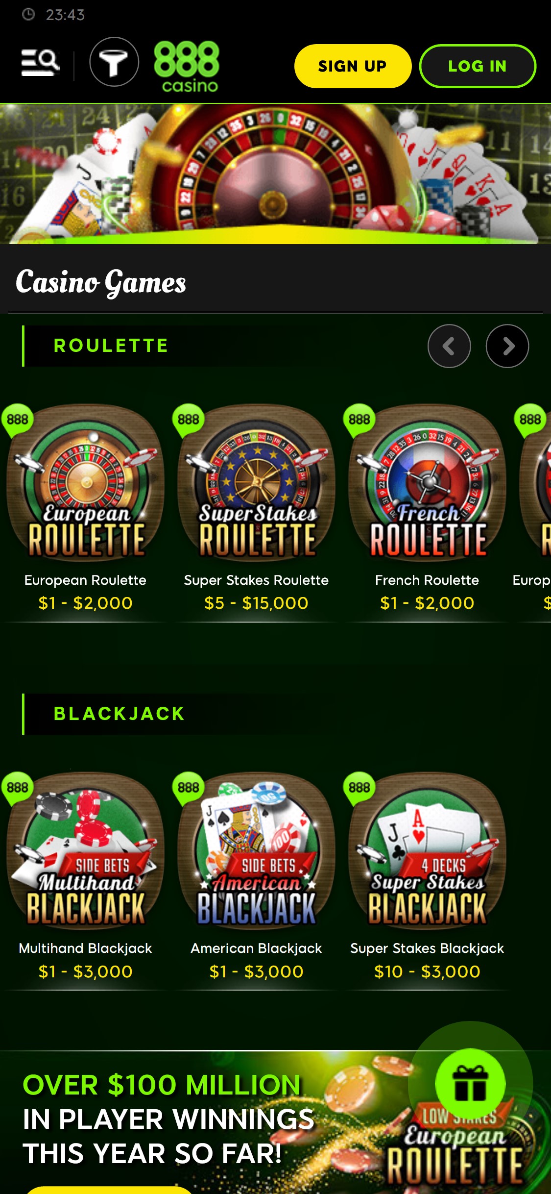 888Casino Mobile Games Review