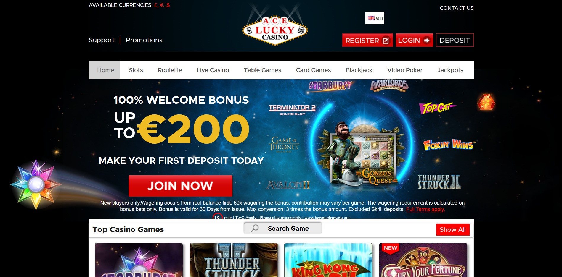 Ace Lucky Casino Review