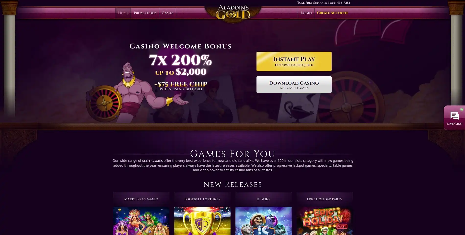 AladdinsGoldCasino Review