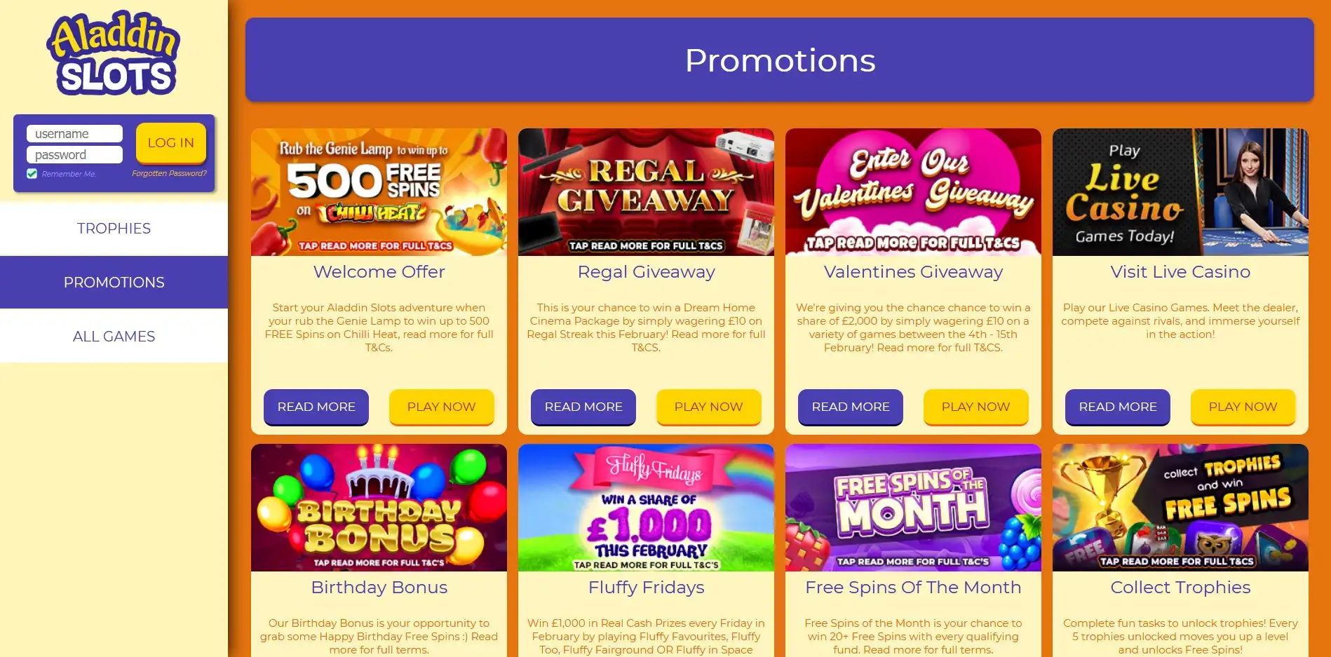 Aladdin Slots Casino No Deposit Bonus