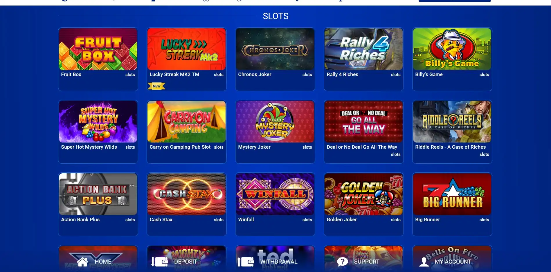 All British Casino Games