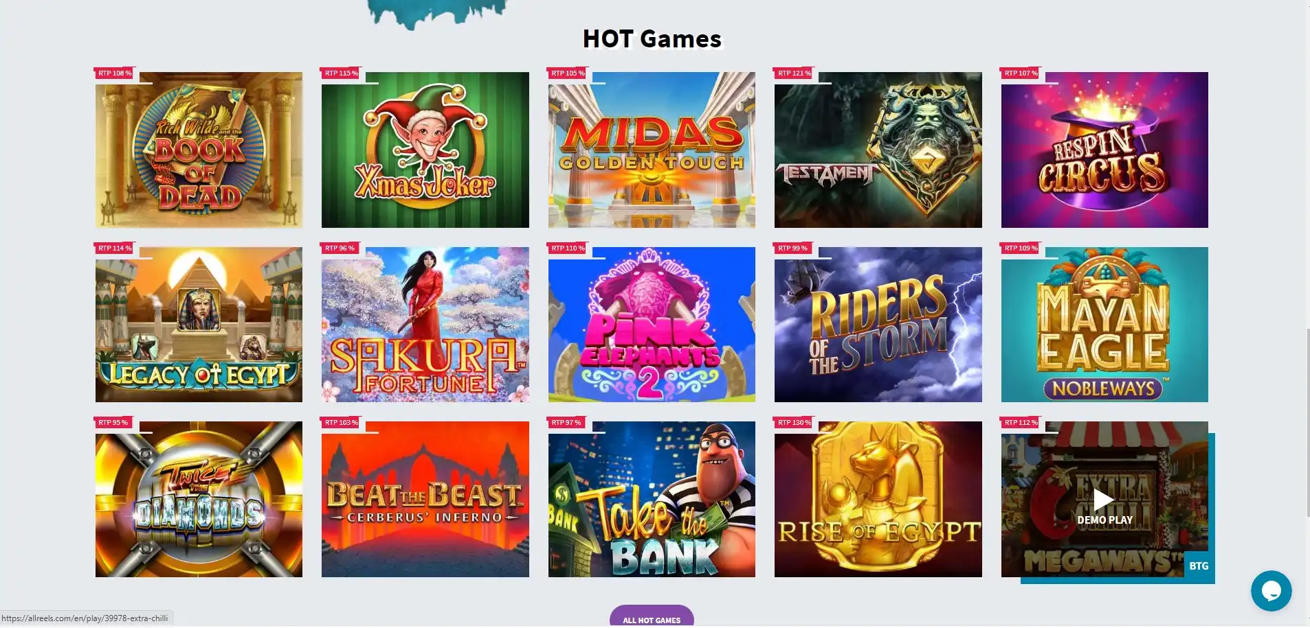 AllReels Casino Games