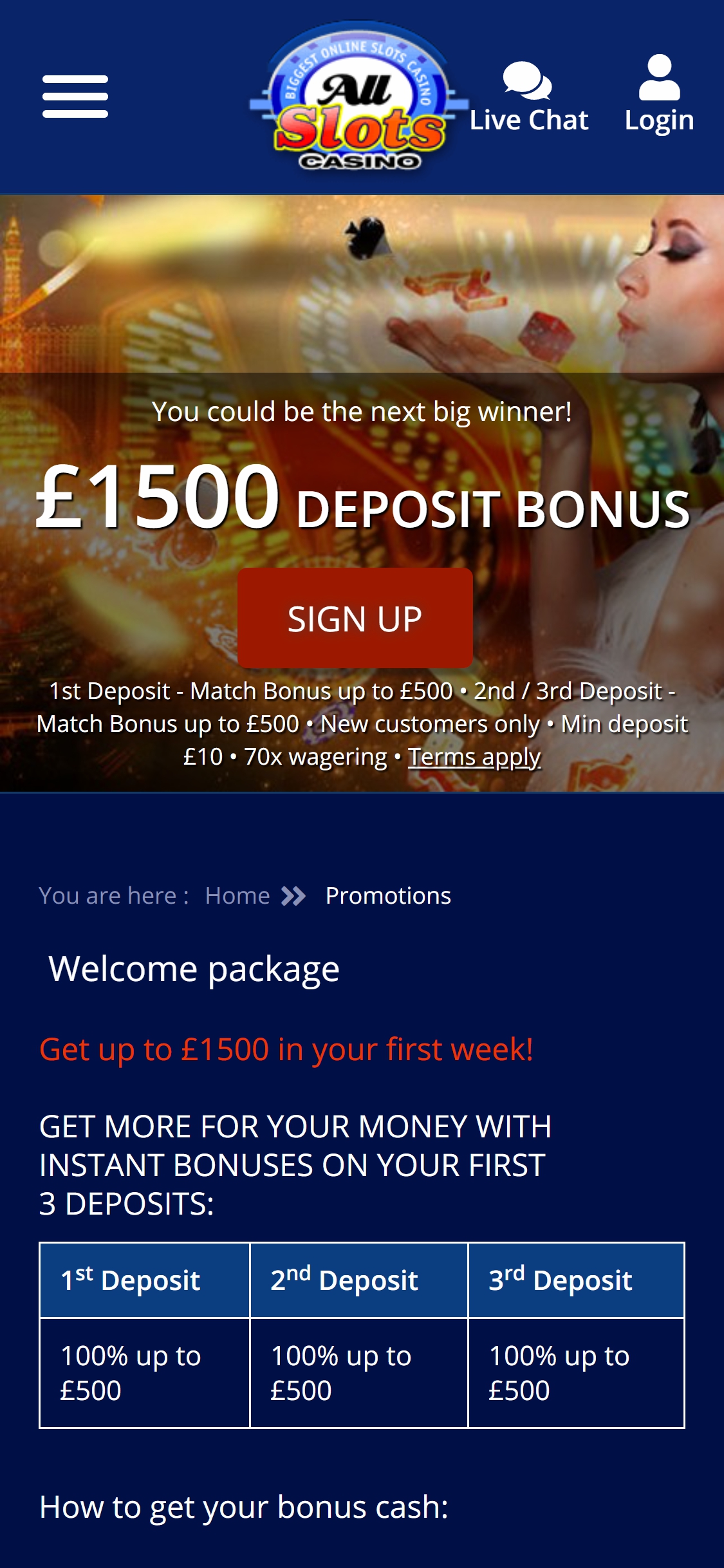 All Slots Casino Mobile No Deposit Bonus Review