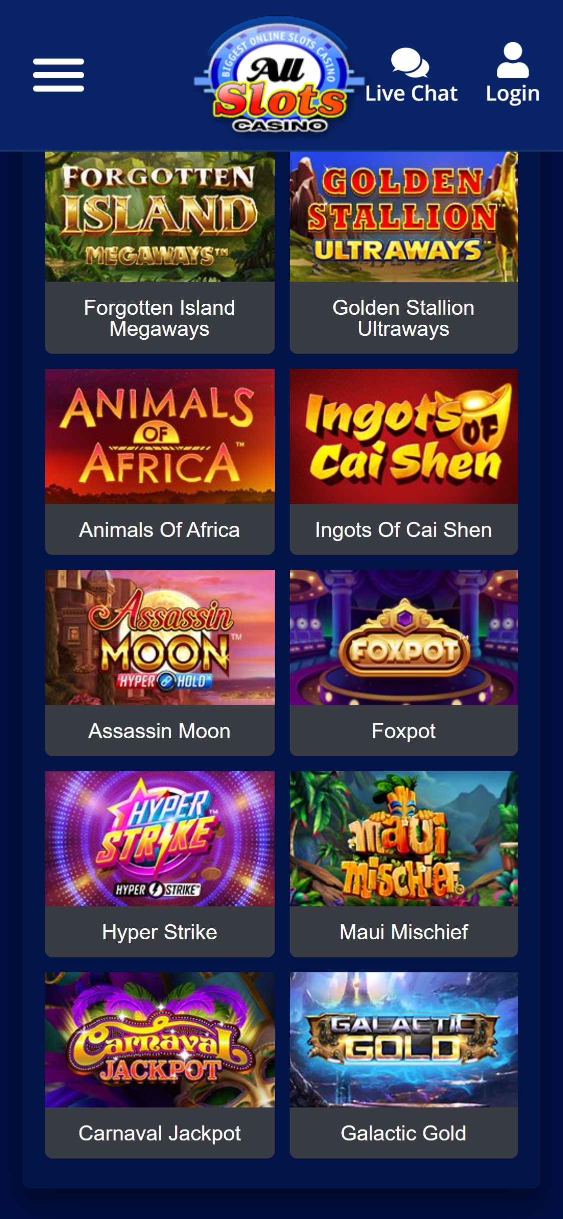 All Slots Casino Mobile Games Review