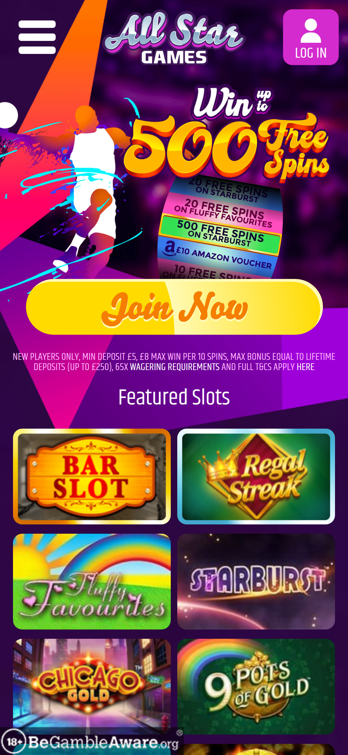 All Star Games Casino Mobile Login Review