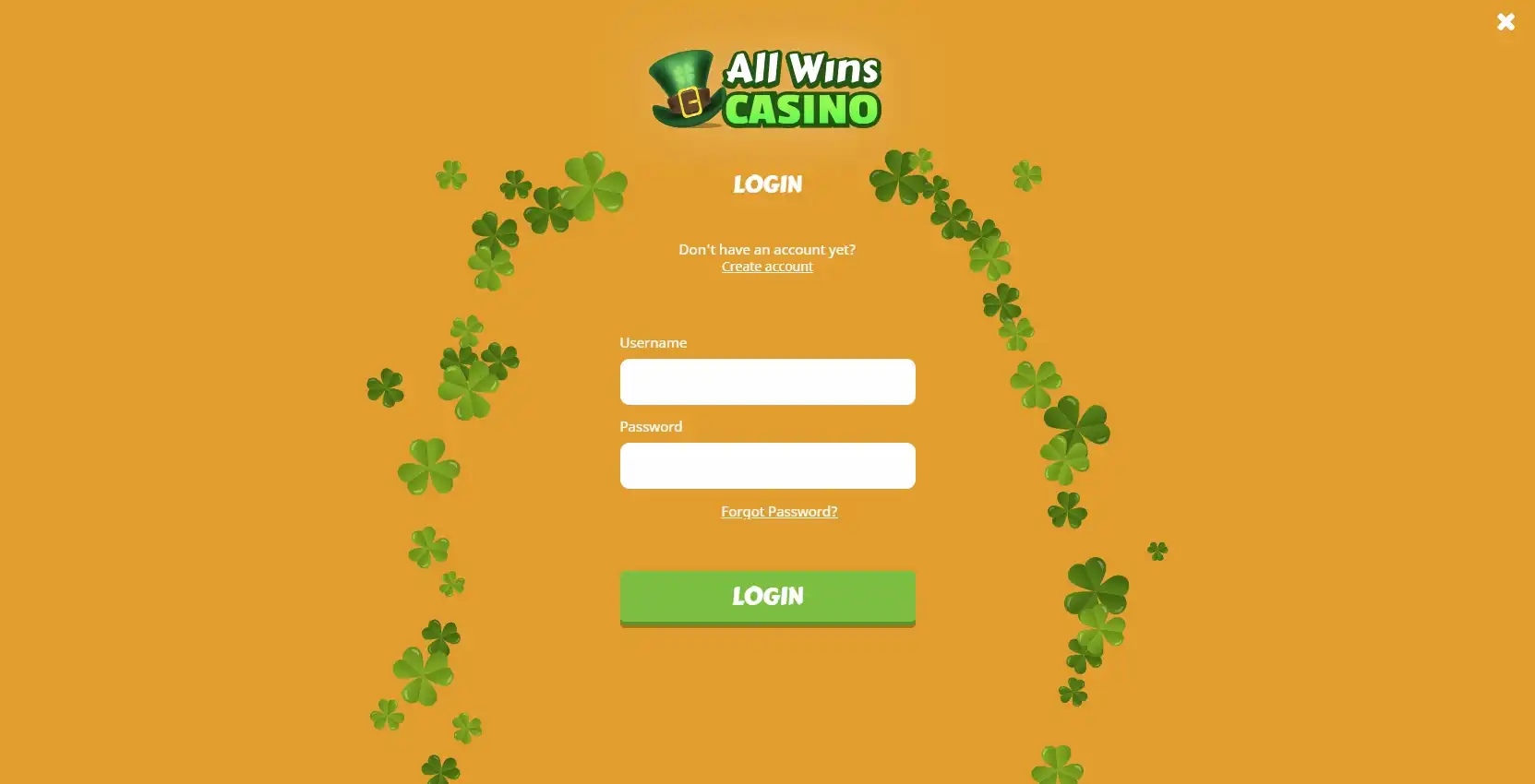 Allwins Casino Login