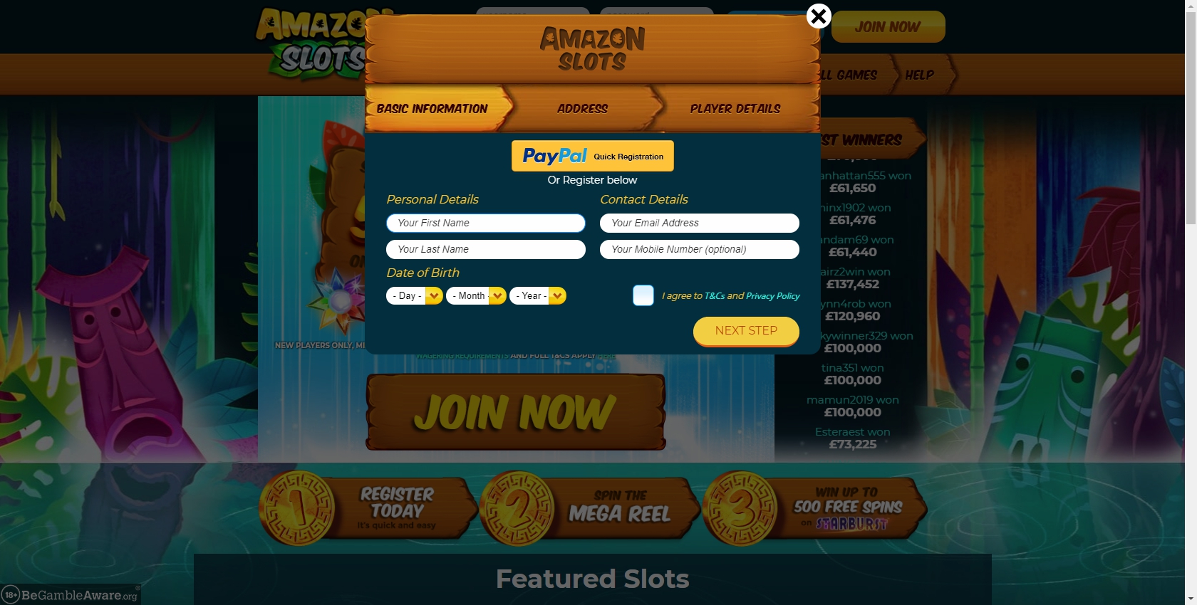 Amazon Slots Casino Login