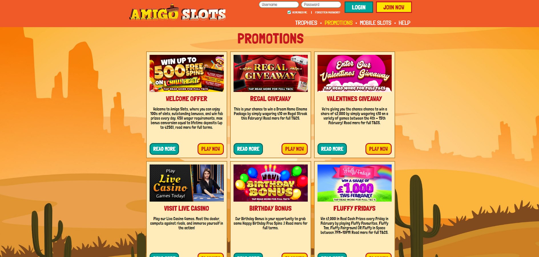 Amigo Slots Casino No Deposit Bonus