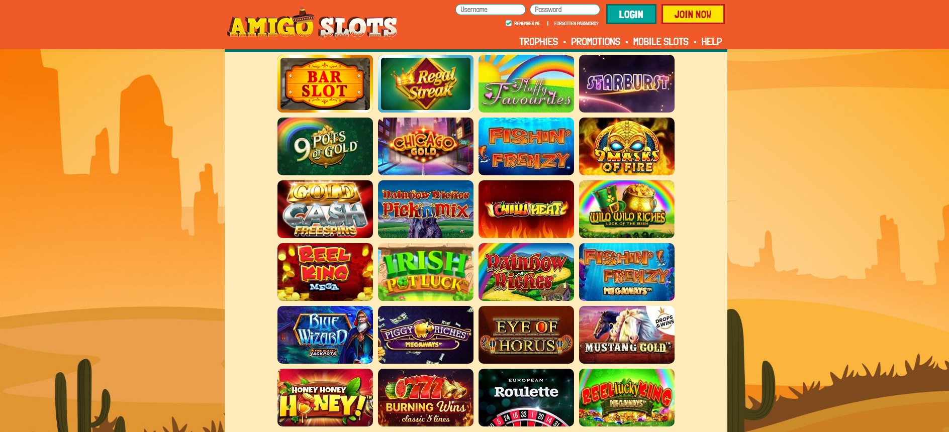 Amigo Slots Casino Games