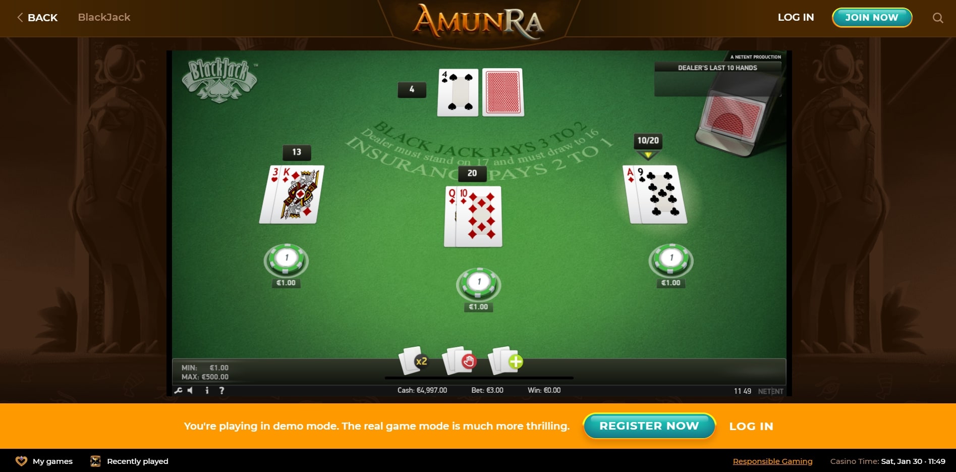 Amunra Casino Slots
