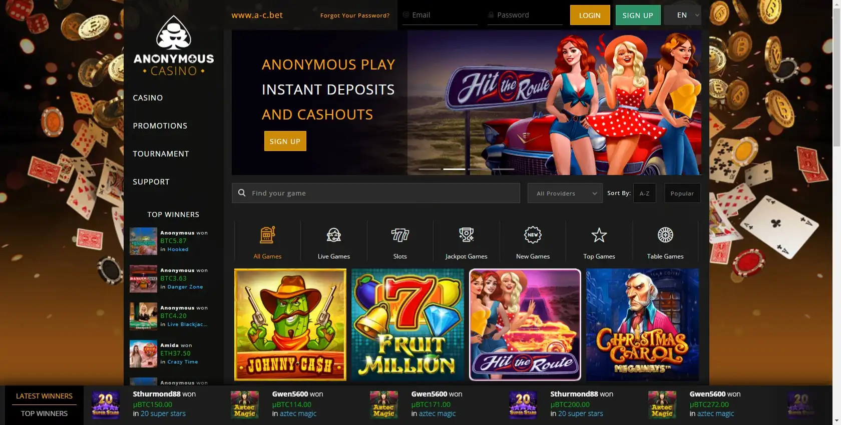 Anonymous Casino Review