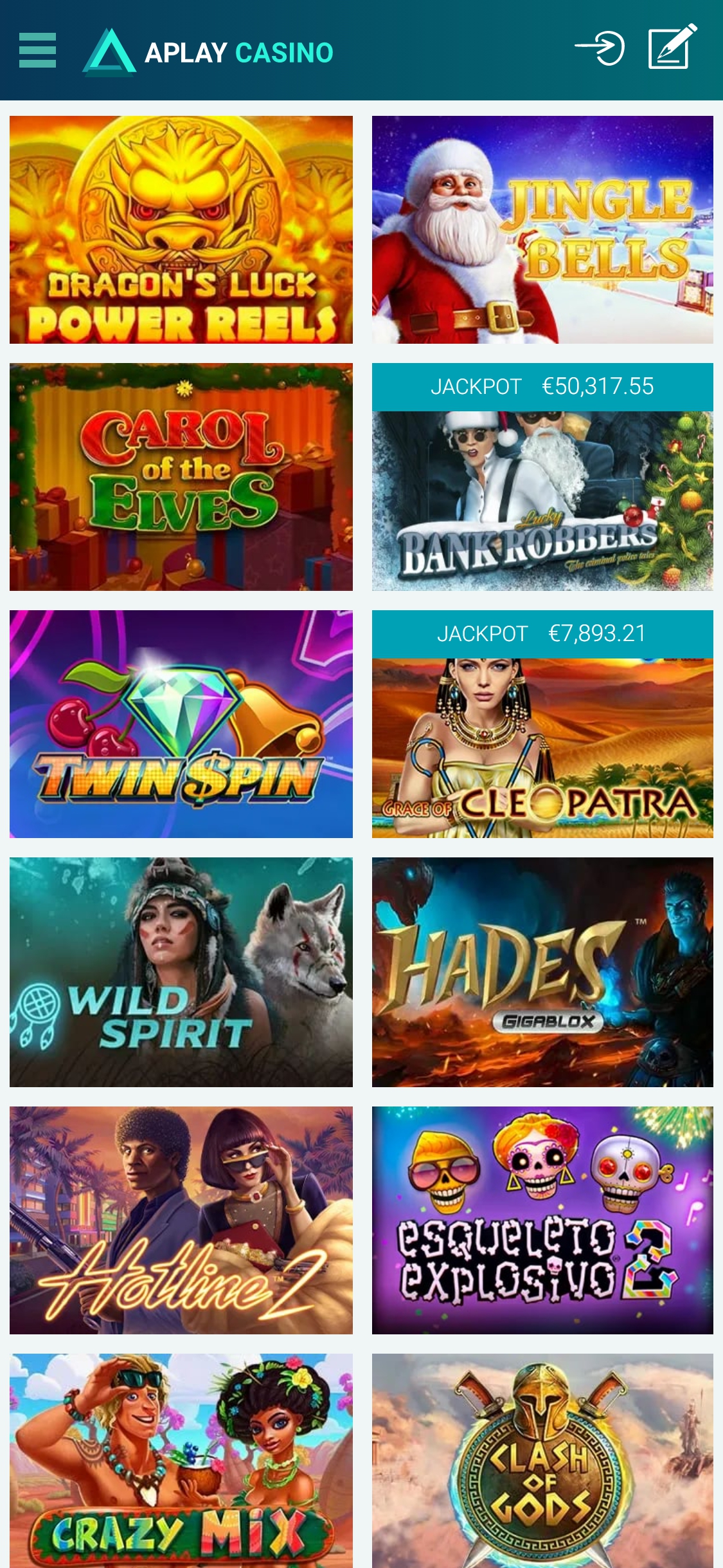 Aplay Casino Mobile Games Review