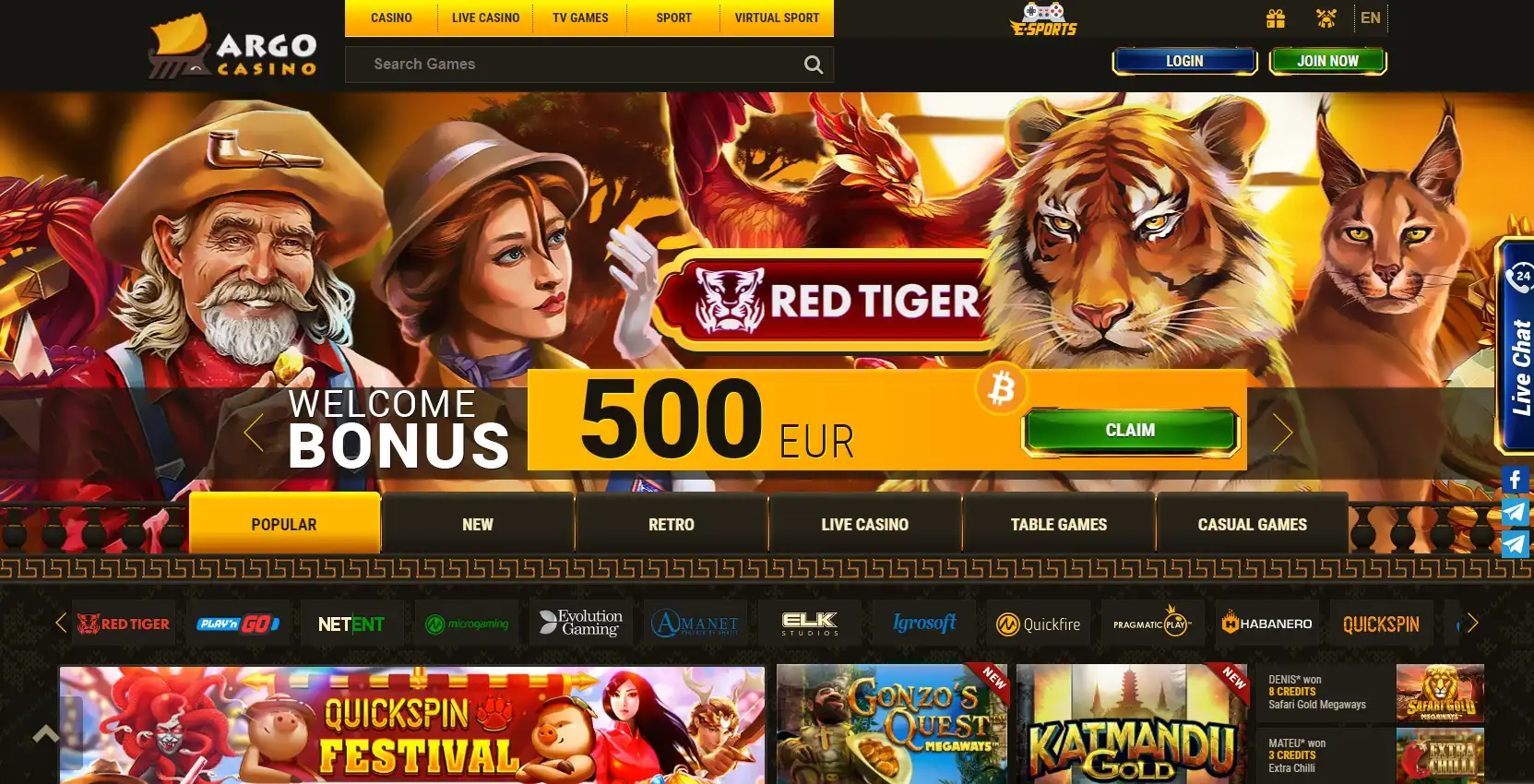 Argo Casino Review