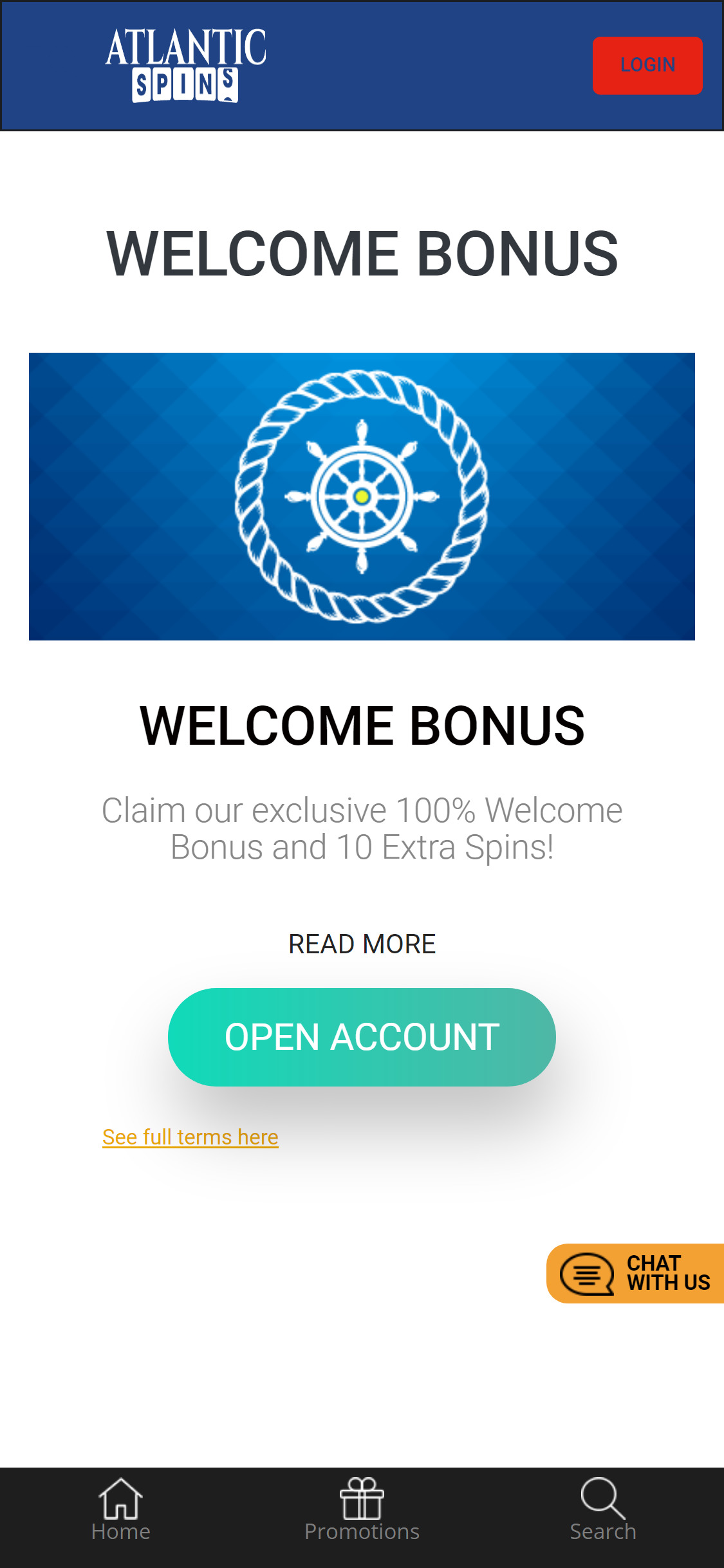 Atlantic Spins Casino Mobile No Deposit Bonus Review