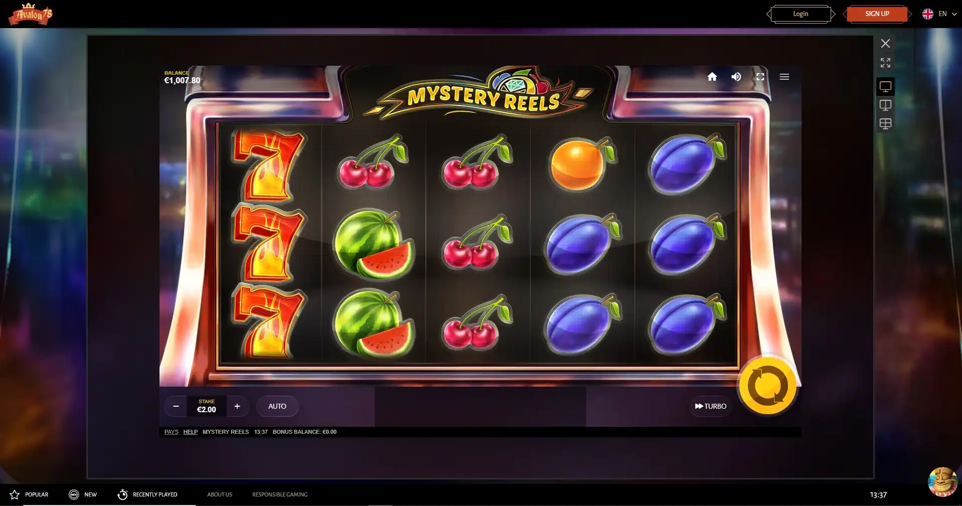 Avalon78 Slot Games