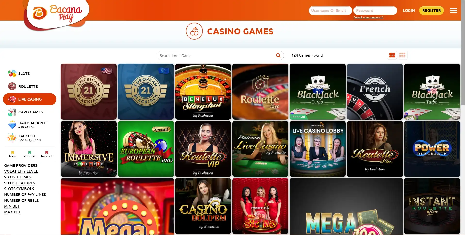 Bacanaplay Live Dealer Games