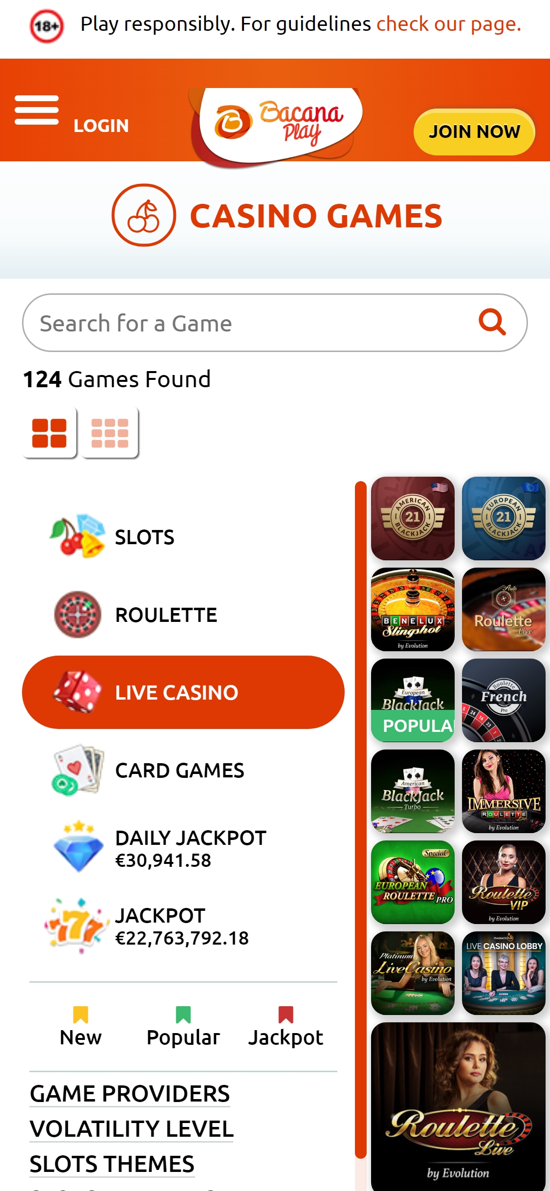 Bacanaplay Mobile Live Dealer Games Review
