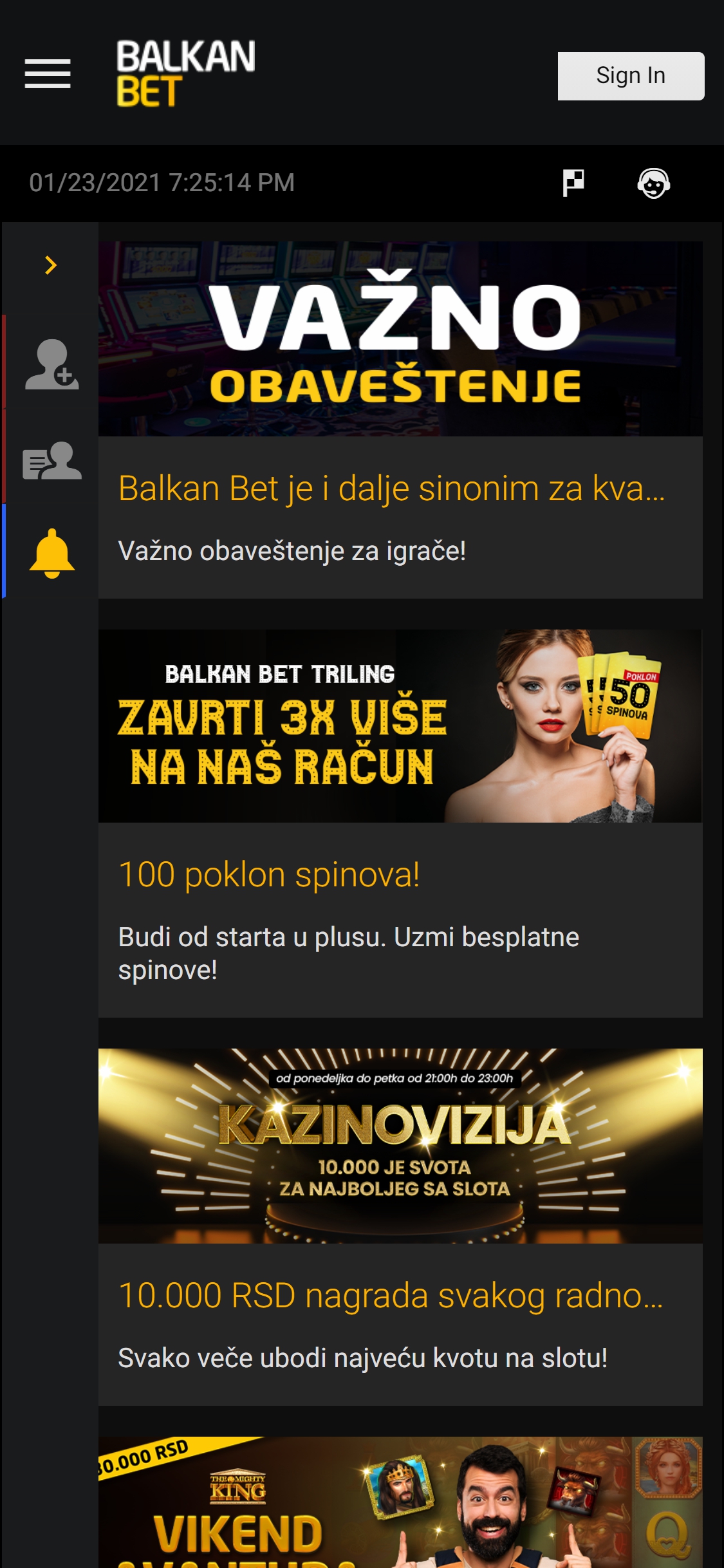 Balkan Bet Casino Mobile No Deposit Bonus Review