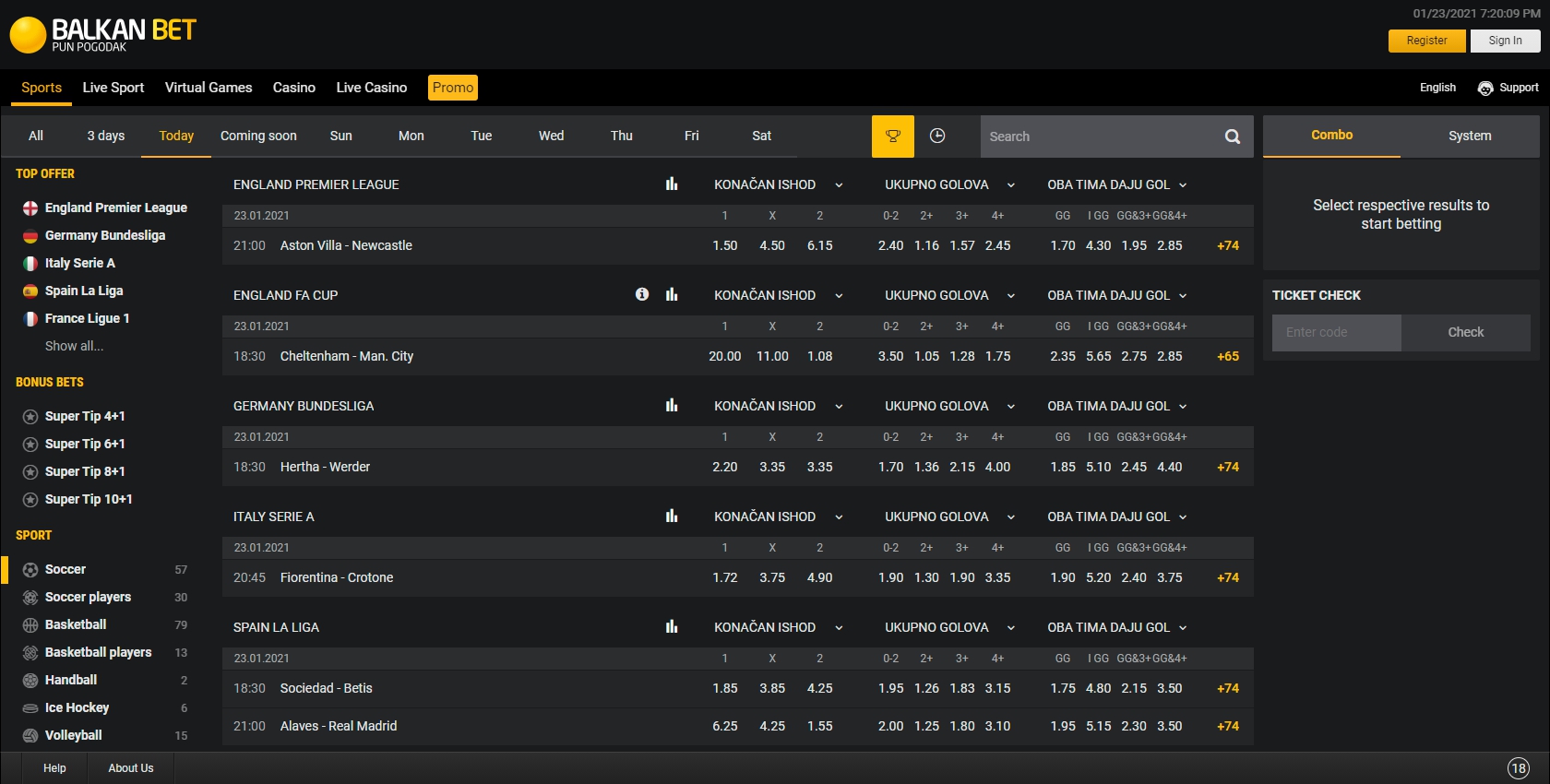 Balkan Bet Casino Betting