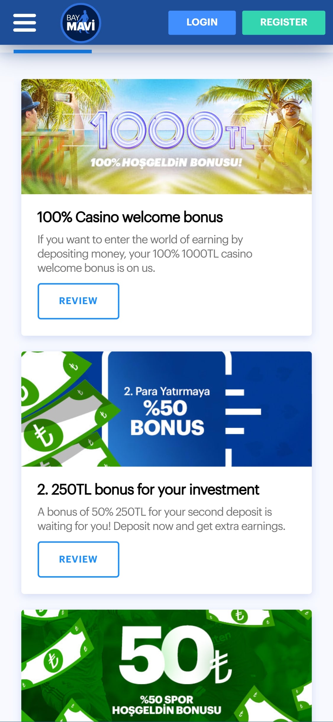 BayMavi Casino Mobile No Deposit Bonus Review