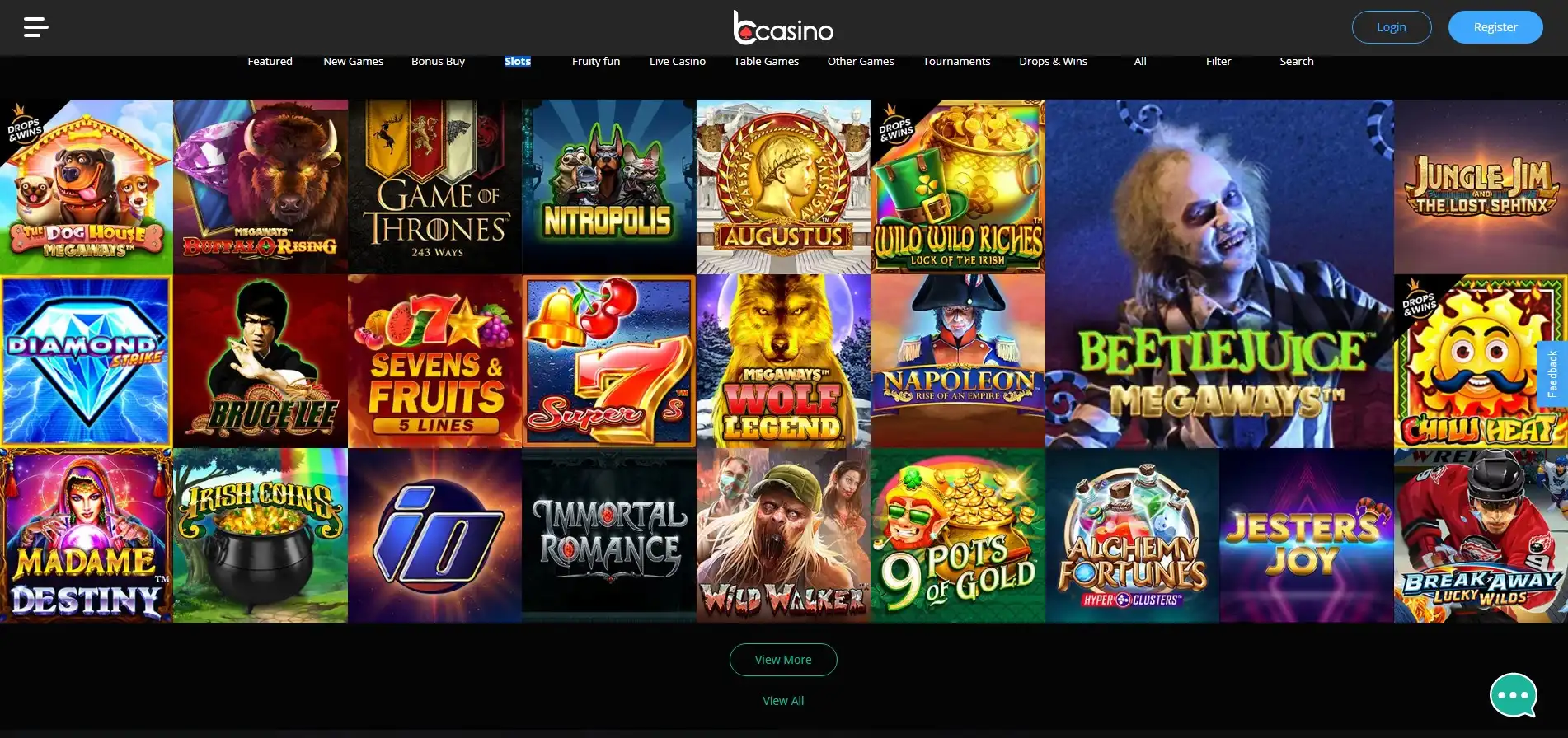 bCasino Games