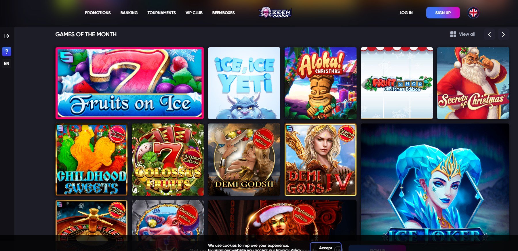 официальный сайт Beem Casino  100 руб