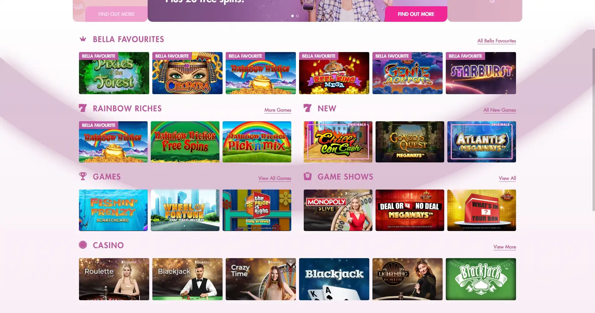 Bella Casino Games