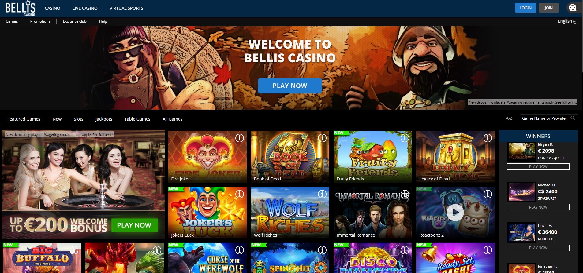 Bellis Casino Review