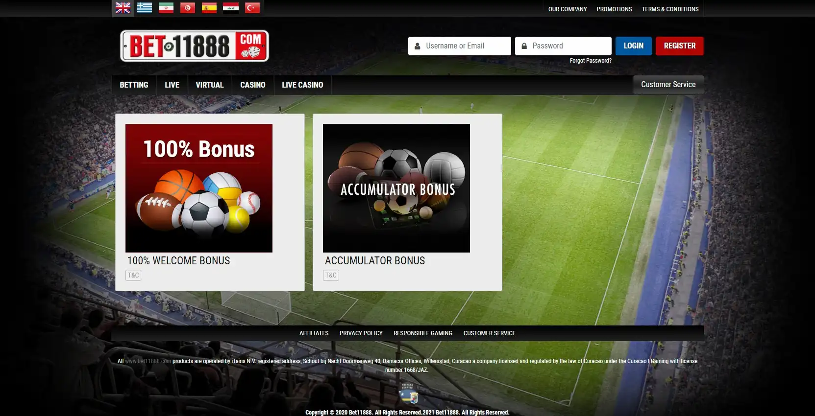 Bet11888 Casino No Deposit Bonus