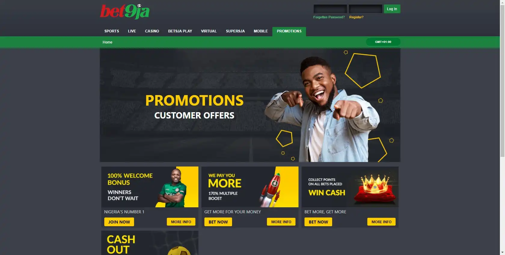 Bet9Ja Casino No Deposit Bonus