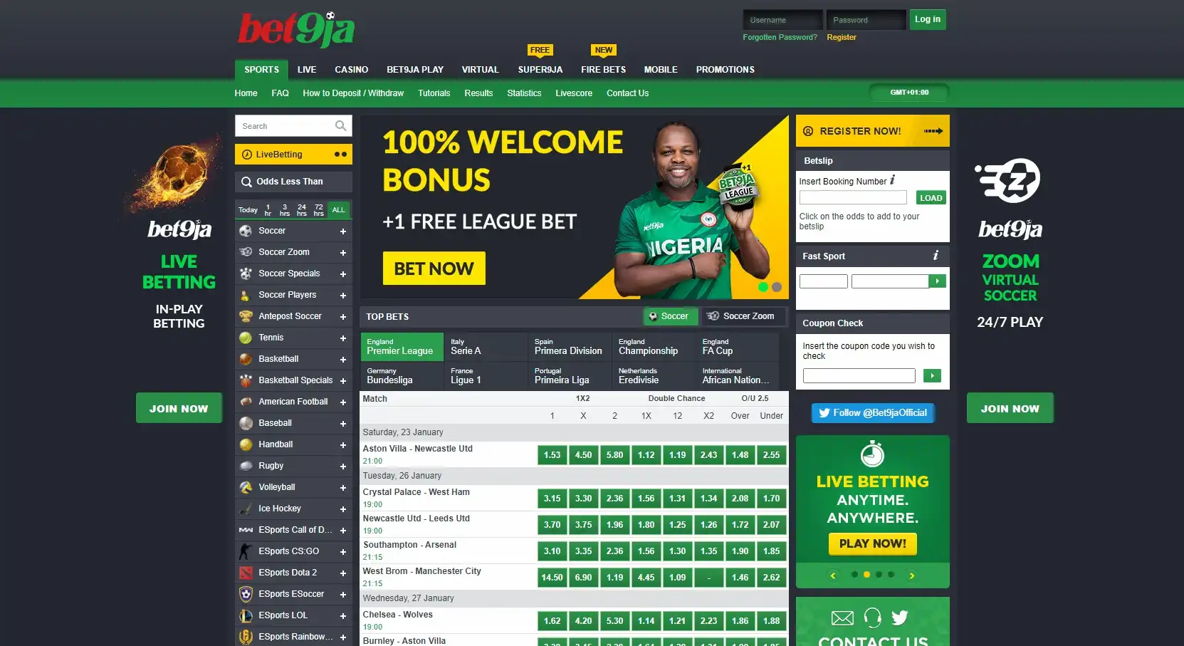 Bet9Ja Casino Review