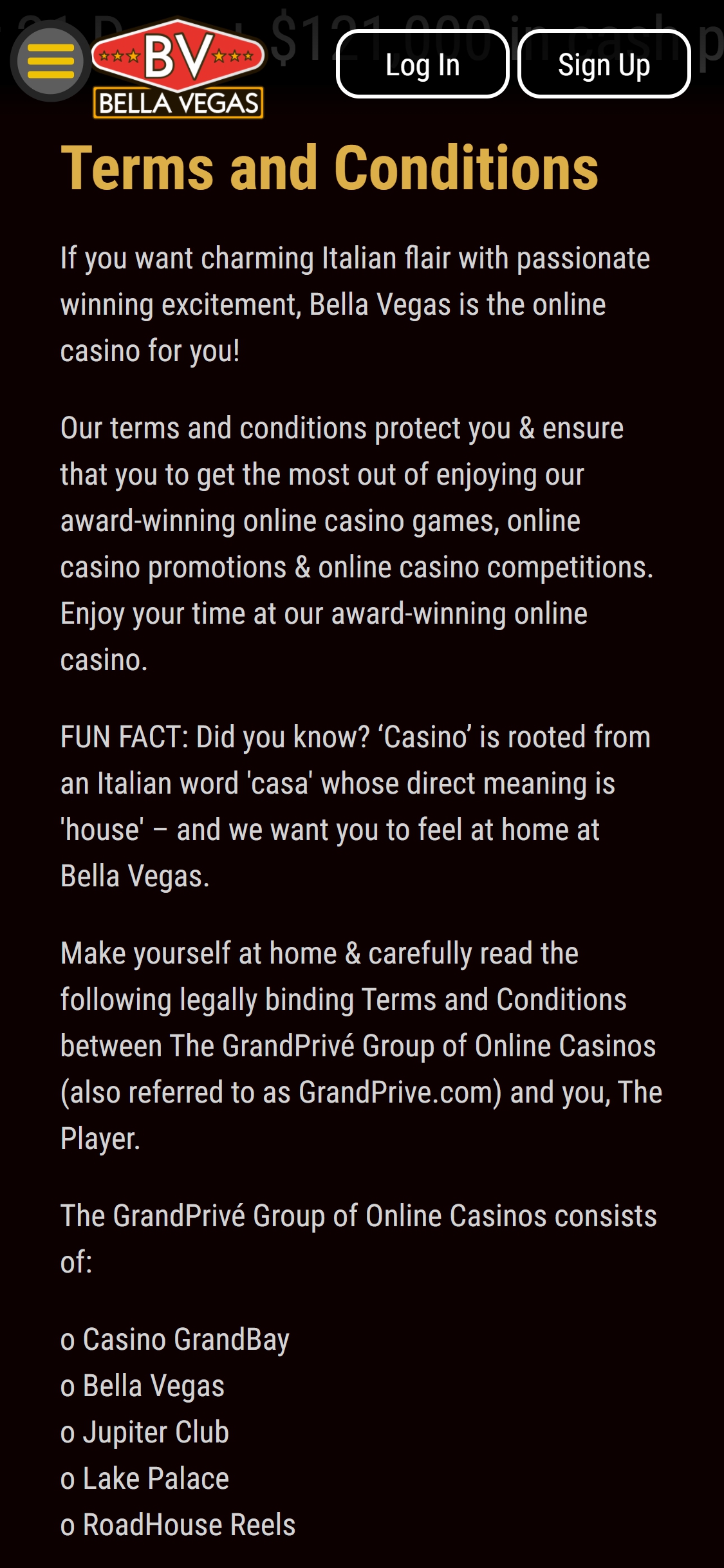 Bella Vegas Casino Mobile Support Review