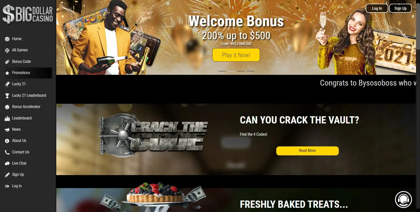 Big Dollar Casino No Deposit Bonus