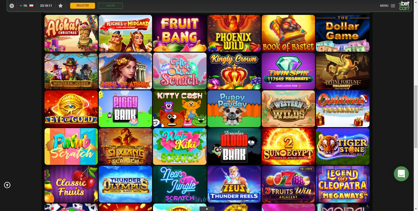 Betcart Casino Games