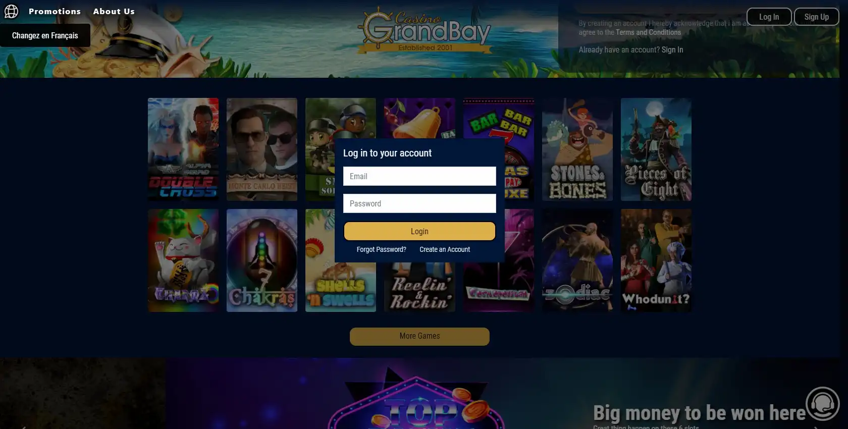Casino Grand Bay Login