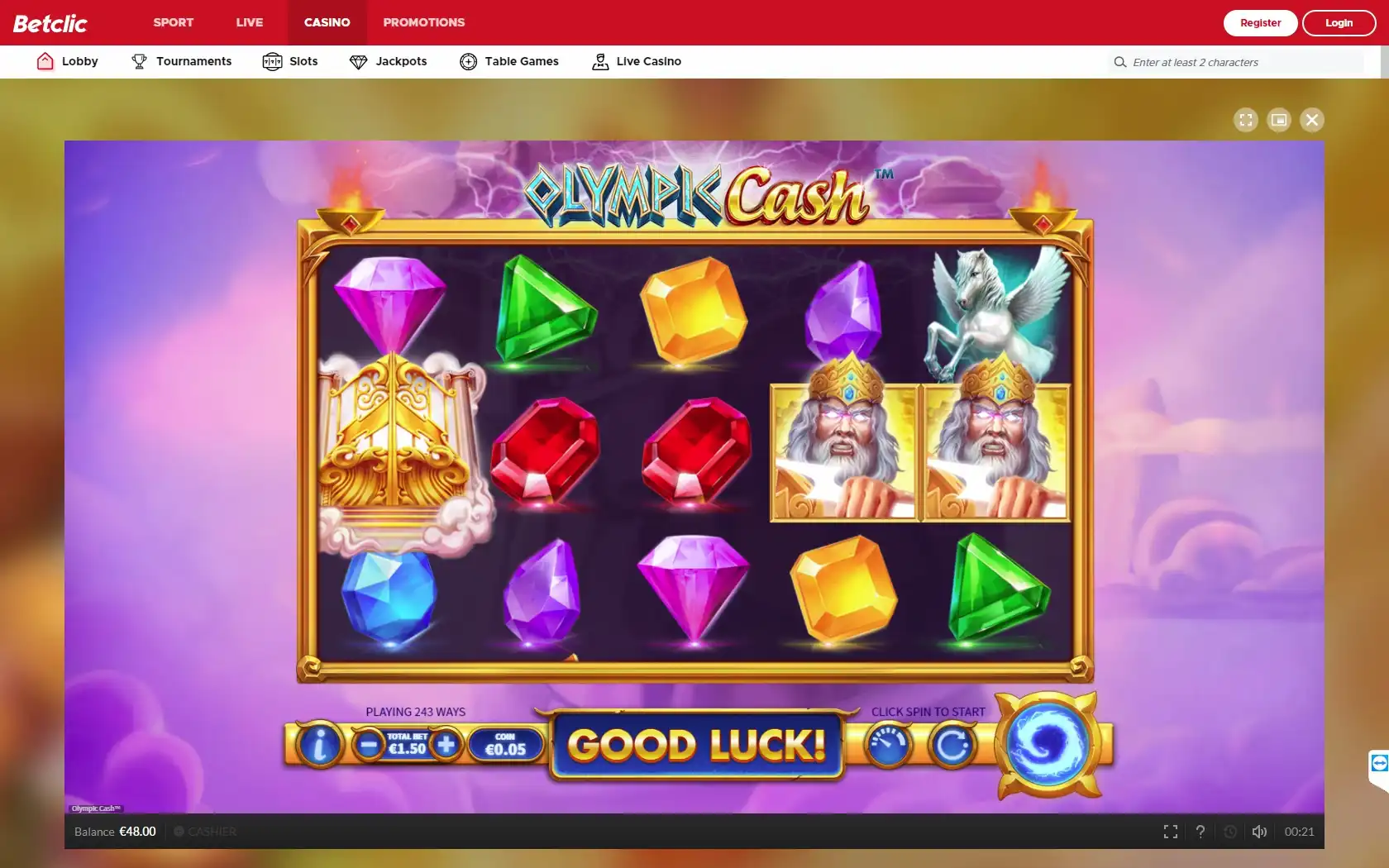 Betclic Casino Slot Games