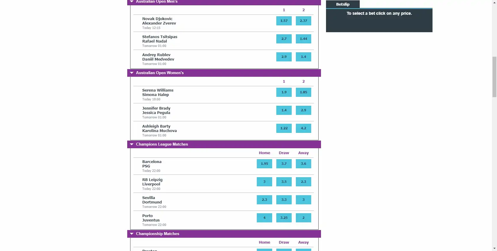 Betdaq Betting