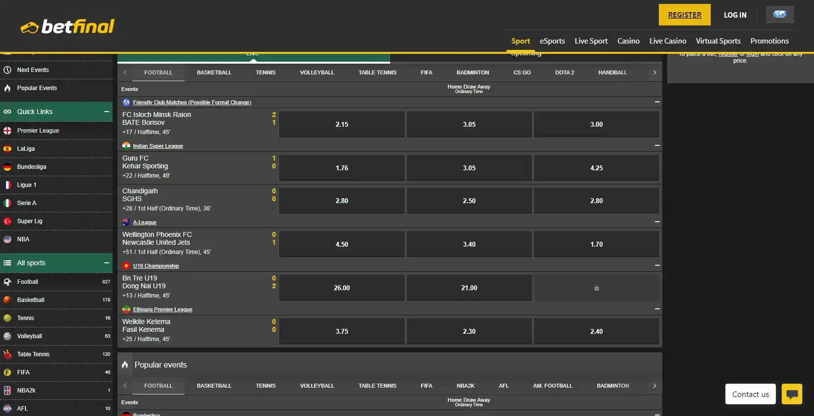 Betfinal Casino Betting