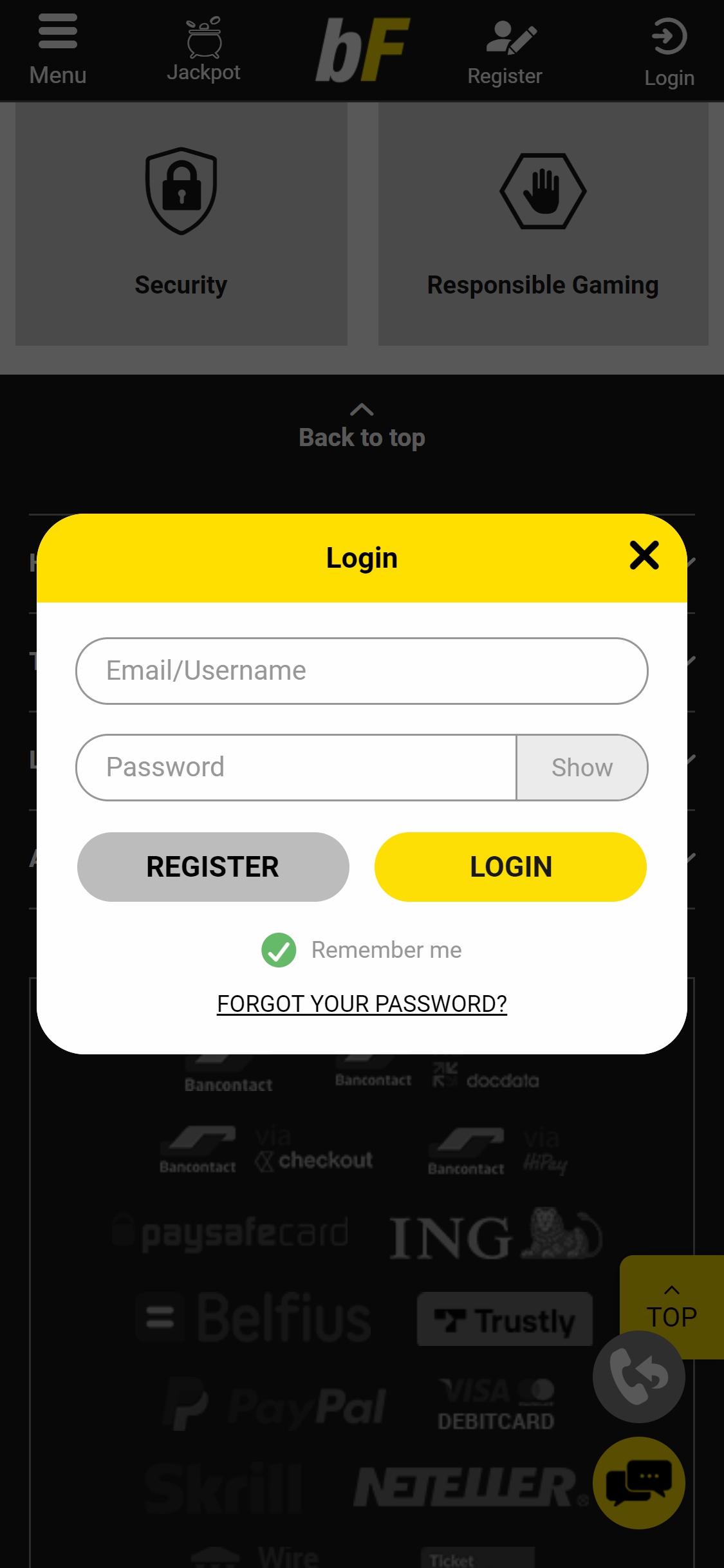 BetFIRST Casino Mobile Login Review