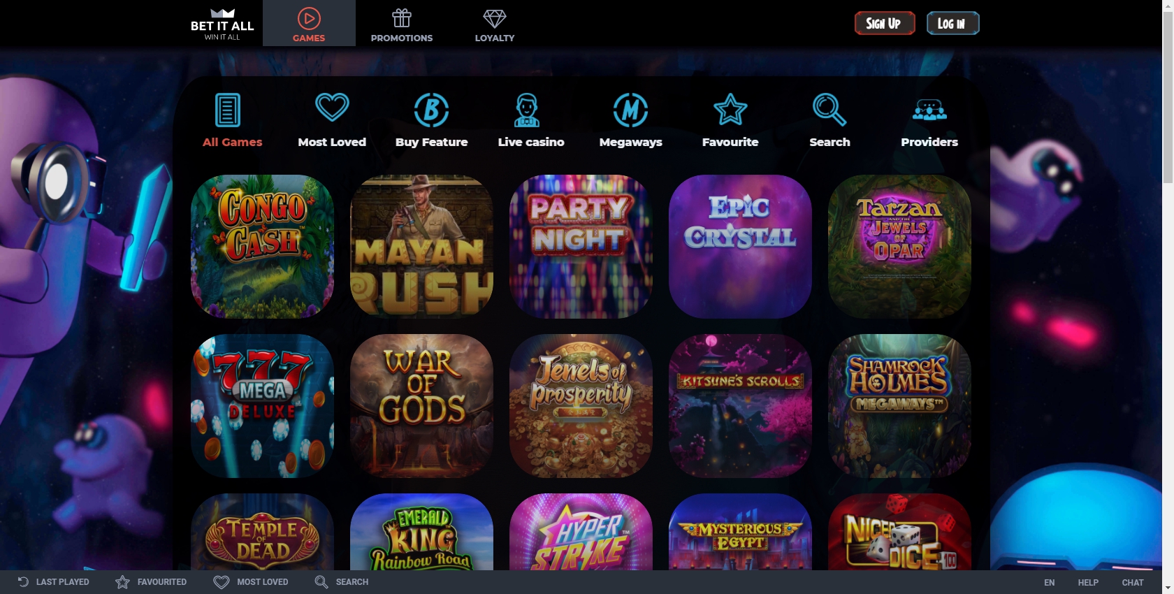 Bet It All Casino Games