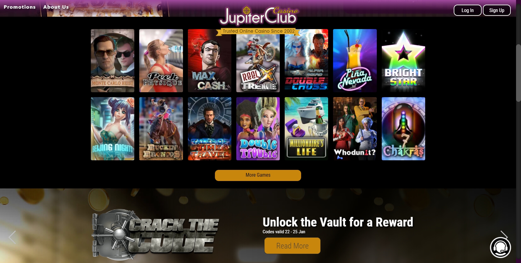 Jupiter Club Casino Games
