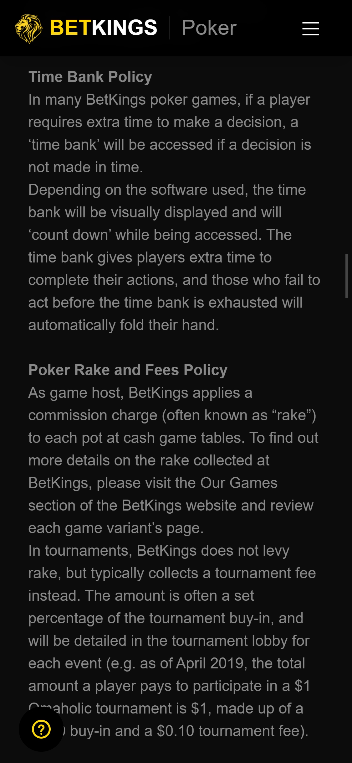 Betkings Casino Mobile Payment Methods Review