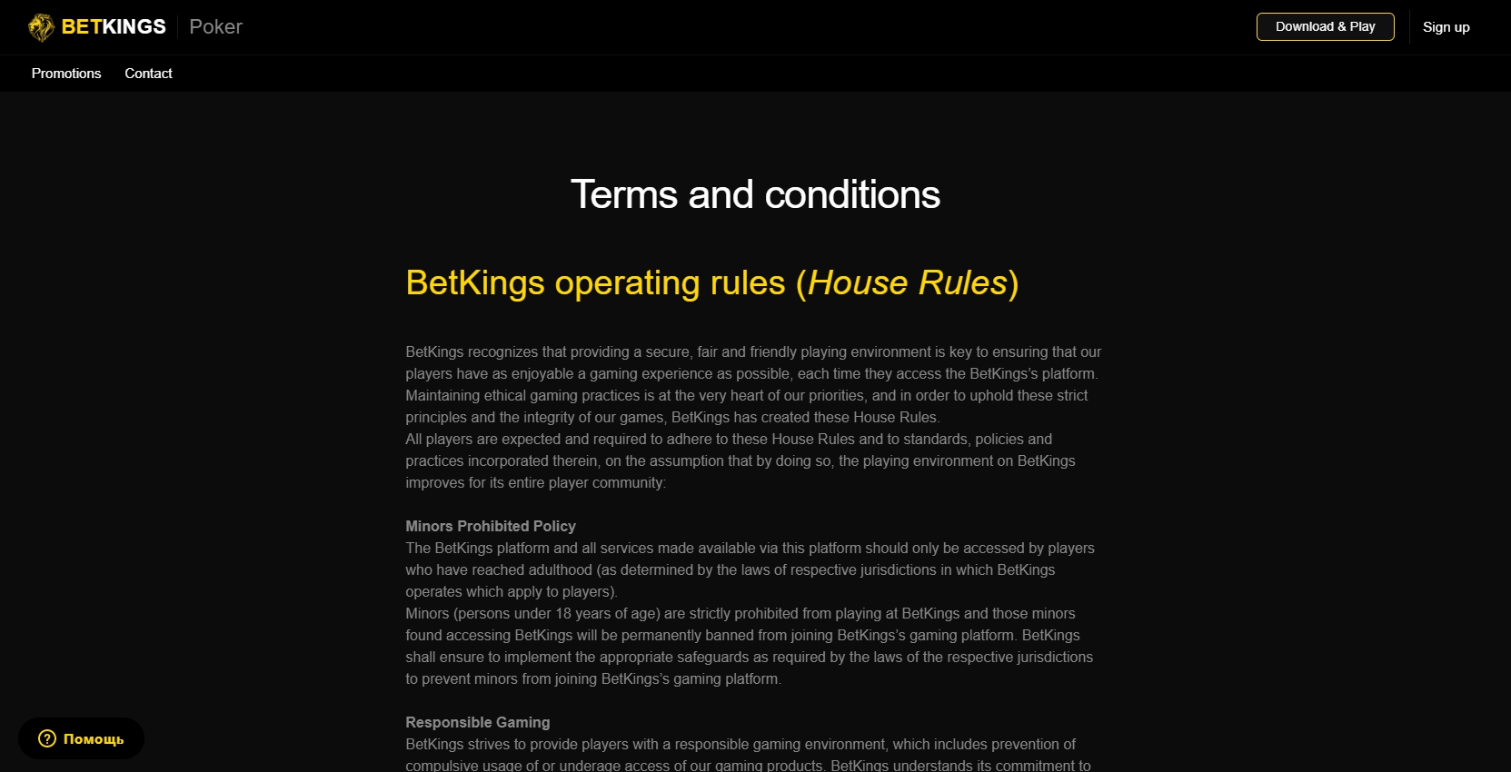 Betkings Casino Support