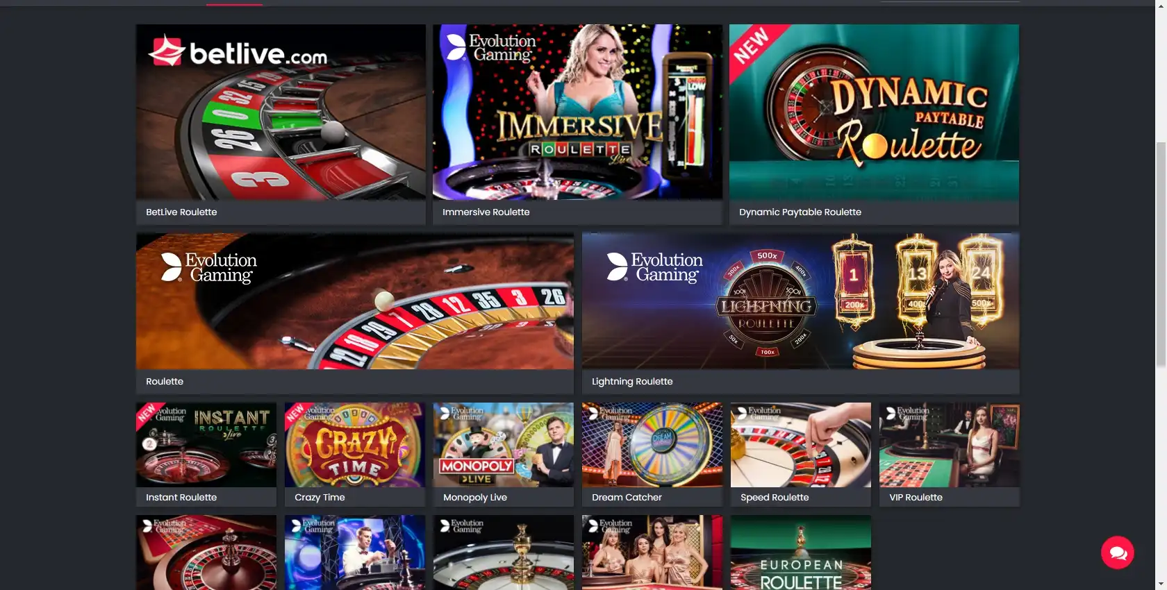 Betlive Live Dealer Games