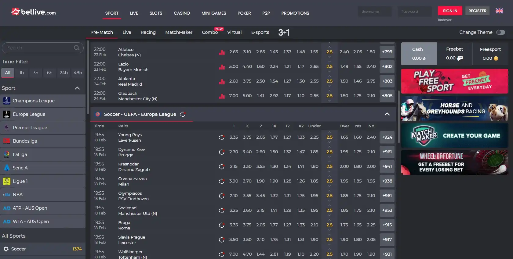 Betlive Betting