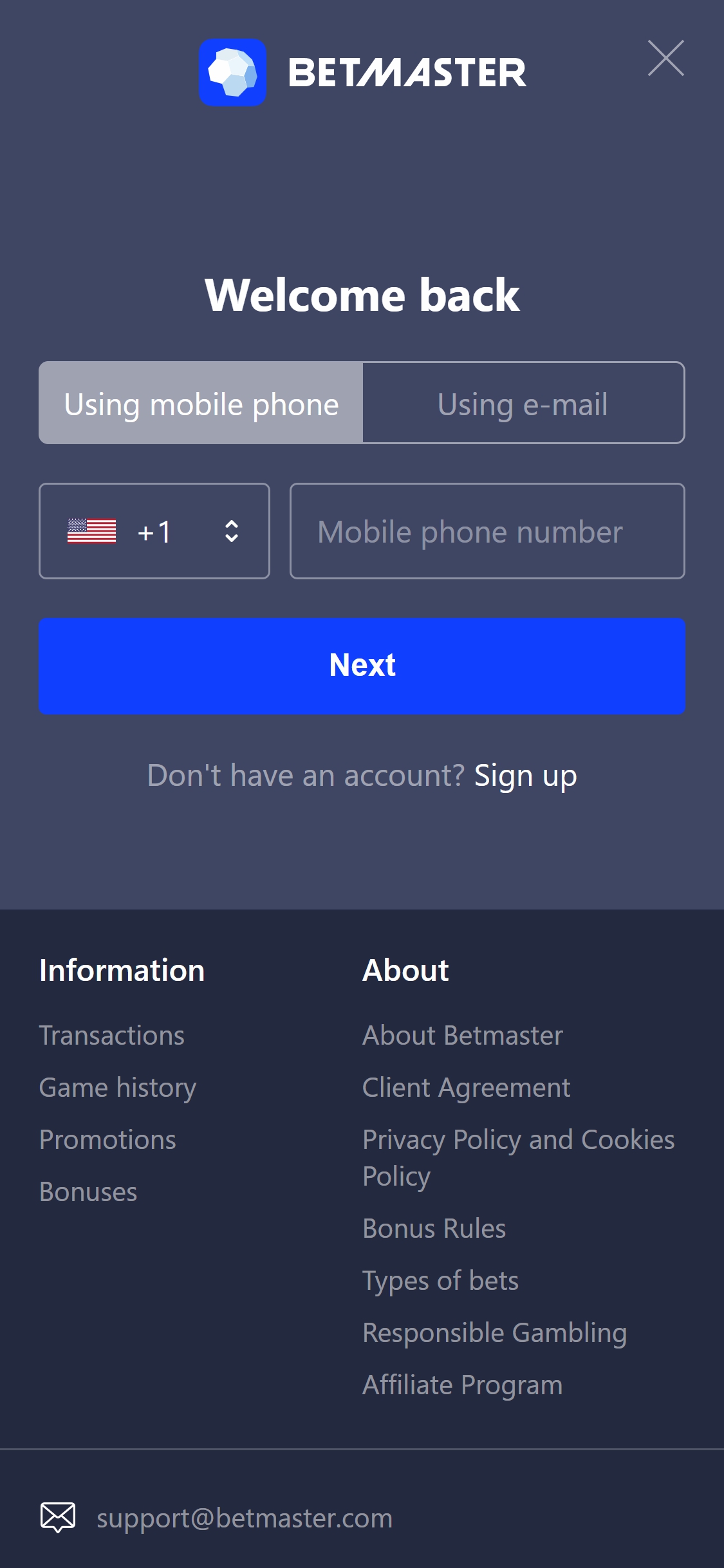 Betmaster Mobile Login Review
