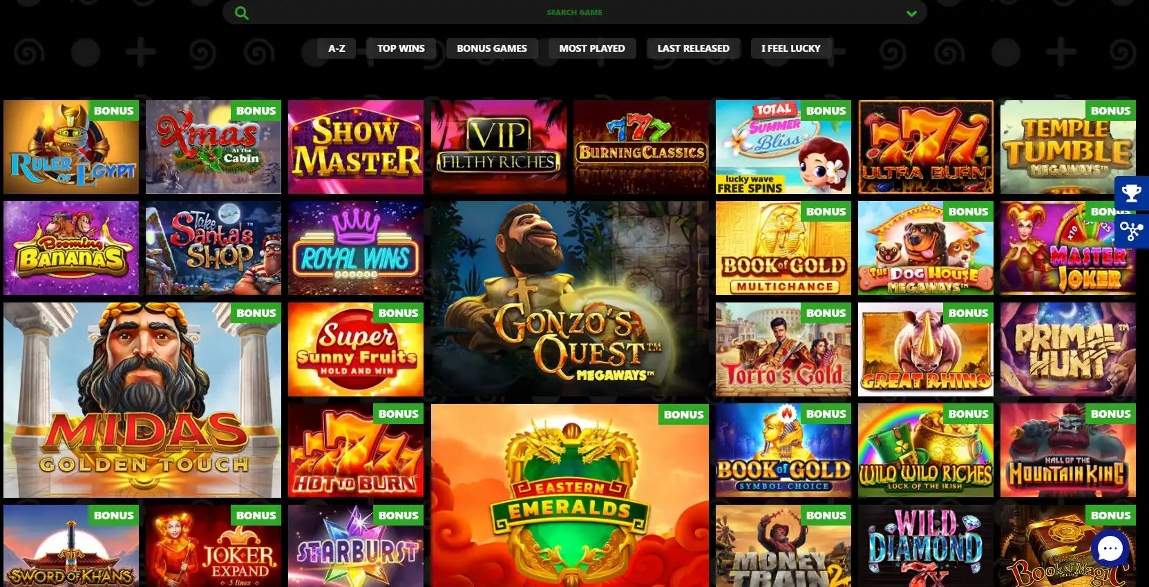 Bet N'Spin Casino Games