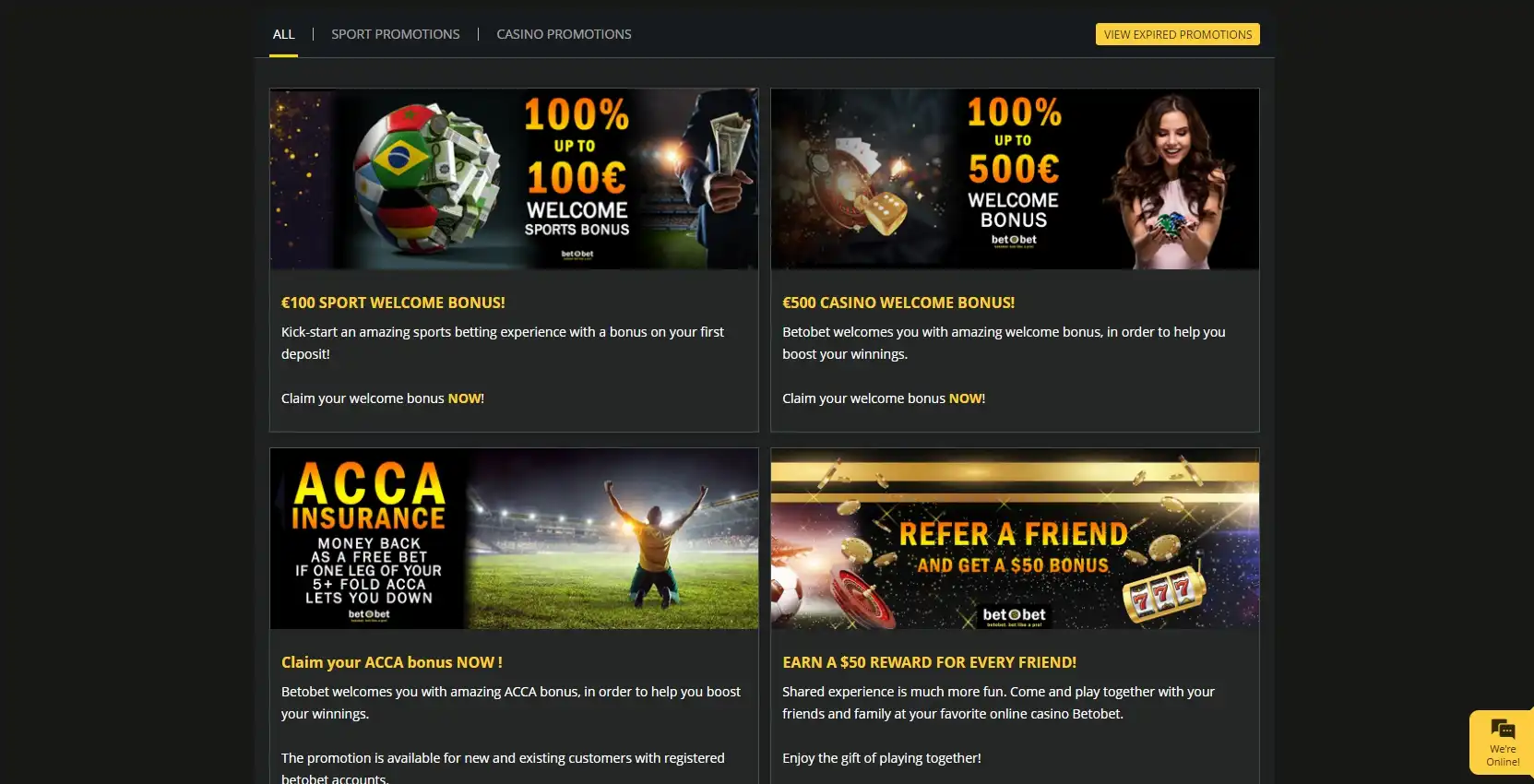 Bet O Bet Casino No Deposit Bonus